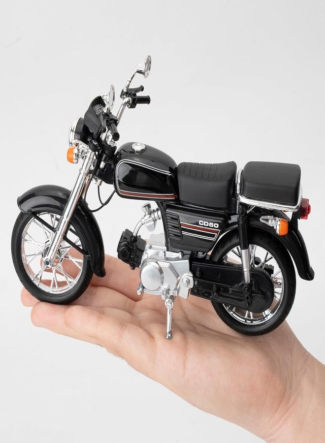 ماياترا نموذج دراجة نارية ماياترا CD50 مصبوب من المعدن، أسود، نسخة طبق الأصل قابلة للتحصيل بمقياس 1:12، طراز كلاسيكي عتيق - Image 3